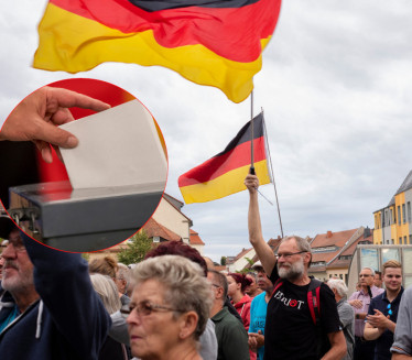 ''ОБЕСИТЕ ЗЕЛЕНЕ'': У Немачкој неонацистички плакати