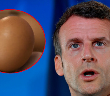 TARGET: Francuski predsednik pogođen jajetom (Video)