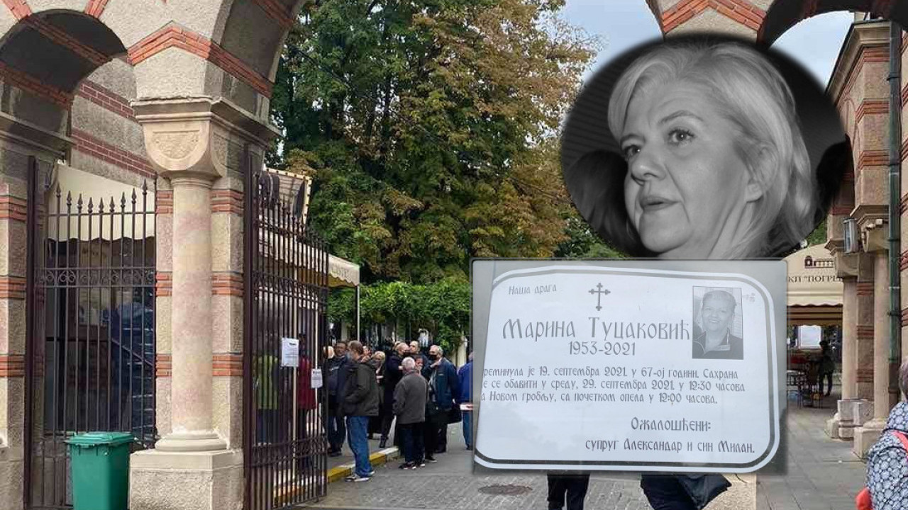 ESTRADA U CRNOM: Poslednji pozdrav Marini Tucaković
