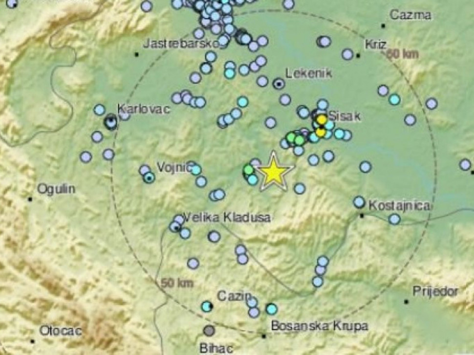 PODRHTAVANJE TLA U KOMŠILUKU: Novi zemljotres u Hrvatskoj