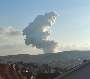 Експлозија код Бубањ Потока, земља се тресла, облак дима