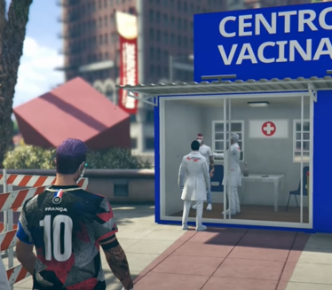 У видео-игри ГТА играчи могу да вакцинишу аватаре