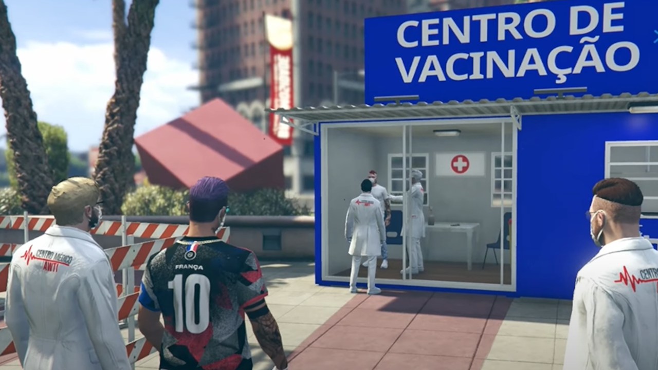 У видео-игри ГТА играчи могу да вакцинишу аватаре