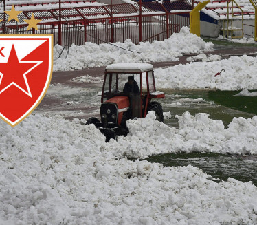Snežni kolaps na Marakani - ovako izgleda stadion Zvezde
