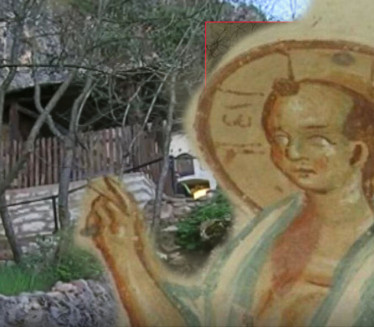 "ĆELAVI ISUS" Tajna freske u pećinskoj crkvi na St. planini