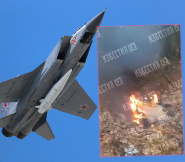 ВИДИТЕ СНИМАК: Срушио се руски МИГ-31 близу Лењинграда