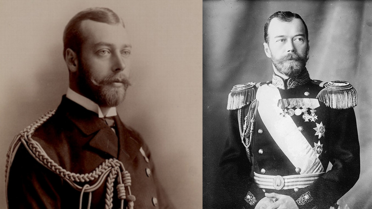 НЕВЕРОВАТНА СЛИЧНОСТ: Руски и британски краљ као близанци