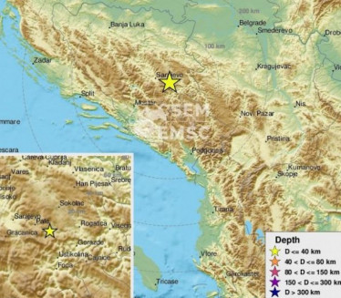 НОВИ ПОТРЕС: Регистрован земљотрес код Сарајева