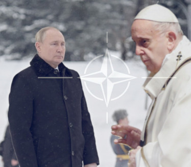 OPTUŽUJE NATO? Papa - približavanje Rusiji podstreklo napad