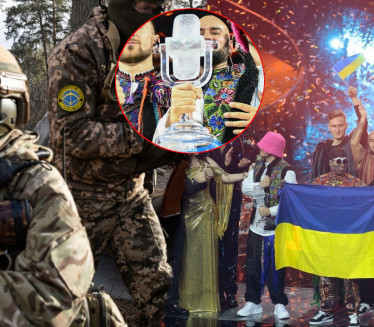 POBEDNICI EVROVIZIJE PRODALI TROFEJ Novac ukrajinskoj vojsci