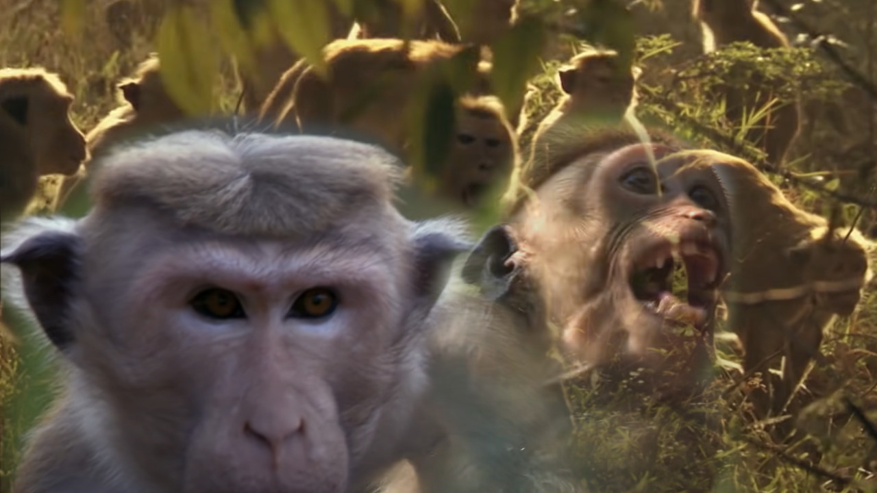 MASOVNO Makaki majmuni naudili i deci, vidite br. povređenih