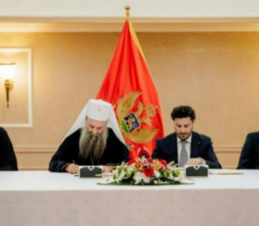 Потписан темељни уговор између владе Црне Горе и СПЦ-а