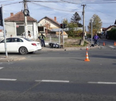 SUDAR U KRUŠEVCU: Oboreni motociklista zadobio teške povrede