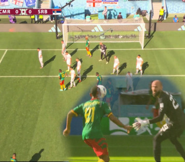 VELIKA GREŠKA: Vidite kako je Kamerun poveo protiv Srbije