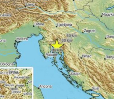ТРЕСЛА СЕ ХРВАТСКА: Земљотрес погодио Ријеку