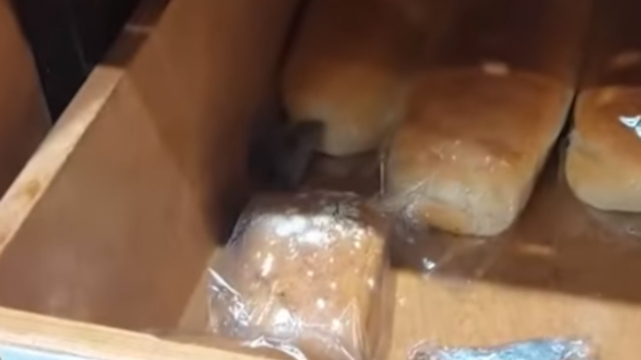 СКАНДАЛ У МАРКЕТУ: Миш једе хлеб на полици (ВИДЕО)