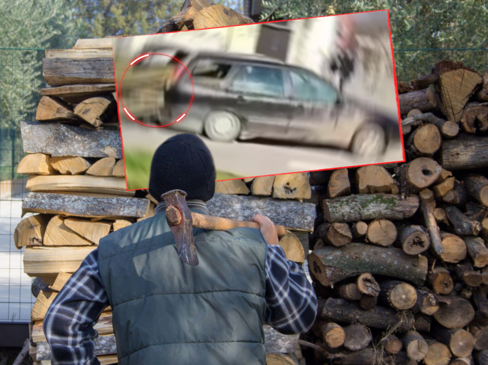 SNAĐE SE ČOVEK: Kako se prevoze drva na srpski način (VIDEO)