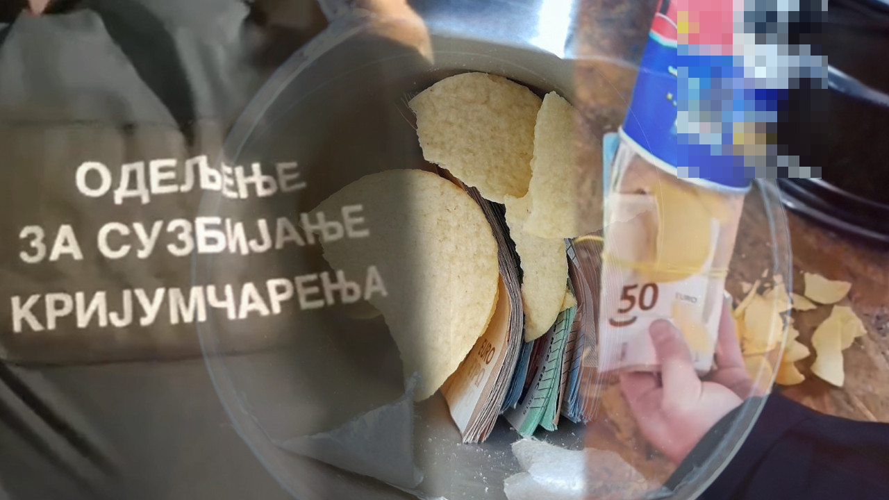 ЧИПС ТЕЖАК 40.000 €: Странац крио новац у лименци грицкалица