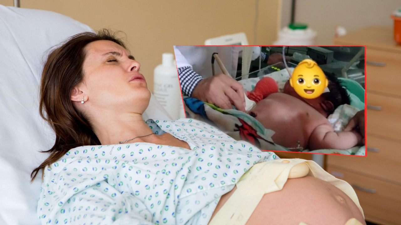 РОДИЛА СИНА ОД 7 КГ: Беба је превремена (ФОТО)
