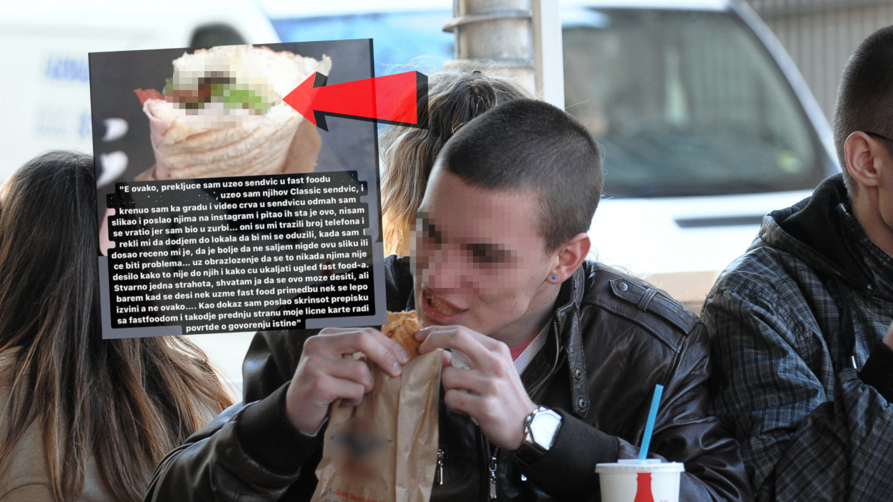 Mladić u ŠOKU kad je video šta je u sendviču koji je kupio