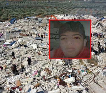 НЕ ЗНАМ ДА ЛИ ЋУ ПРЕЖИВЕТИ Дечак затрпан рушевинама у Сирији