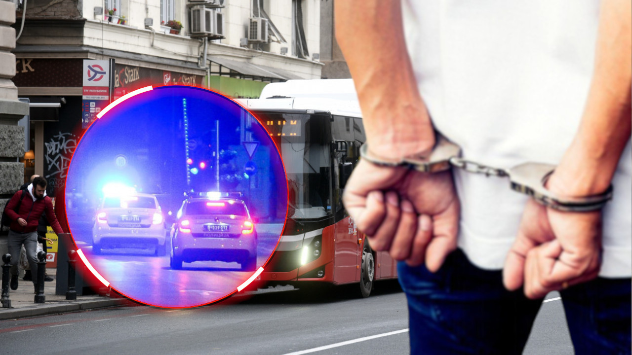 REAGOVAO POLICAJAC U CIVILU Detalji hapšenja manijaka iz busa