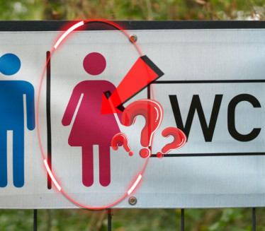 НИСТЕ ЗНАЛИ: Шта значи "хаљина" на ознаци за женски тоалет