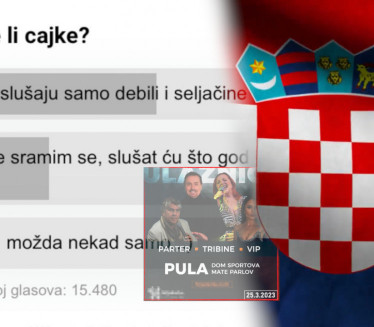 ПРОМЕНИЛИ МИШЉЕЊЕ: Питали Хрвате да ли слушају "цајке"