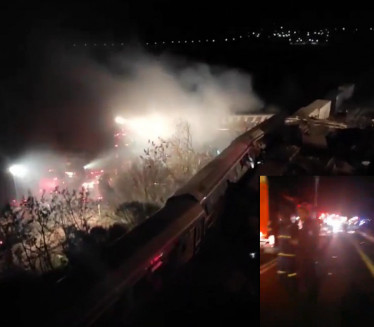 УЖАС У ГРЧКОЈ: У судару возова погинуле 32 особе (ВИДЕО)