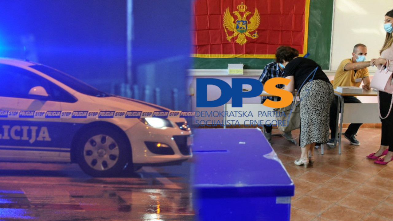 POLICIJA U ŠTABU DPS-a: Incidenti na izborima u C. Gori FOTO