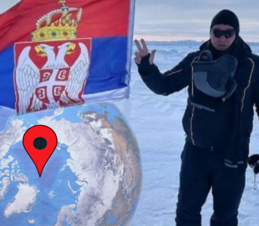 ISTORIJSKI PODVIG: Prvi Srbin na Arktiku zabio trobojku!