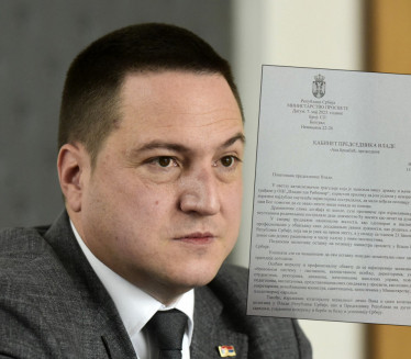 Шта је Ружић поручио премијерки у писму оставке