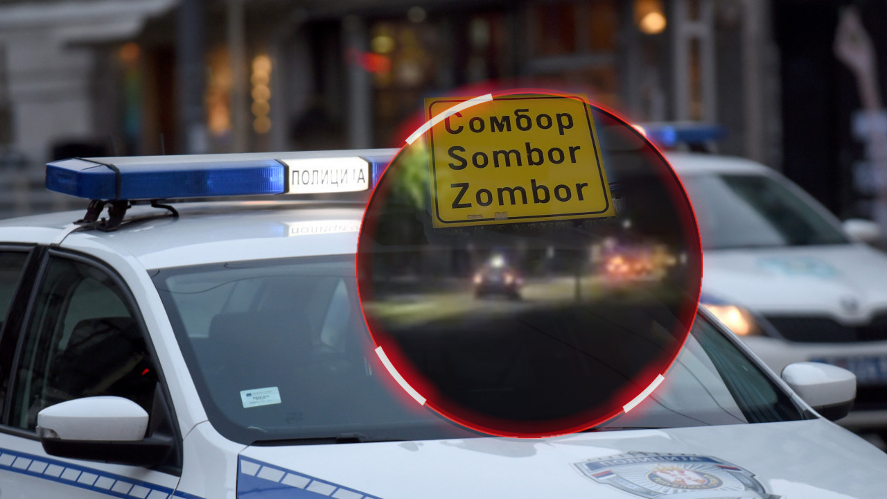 Snimak potere u Somboru - beg dvojice mladića kao u GTA