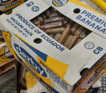 REKORDNA ZAPLENA KOKAINA: 8t droge u bananama iz Ekvadora