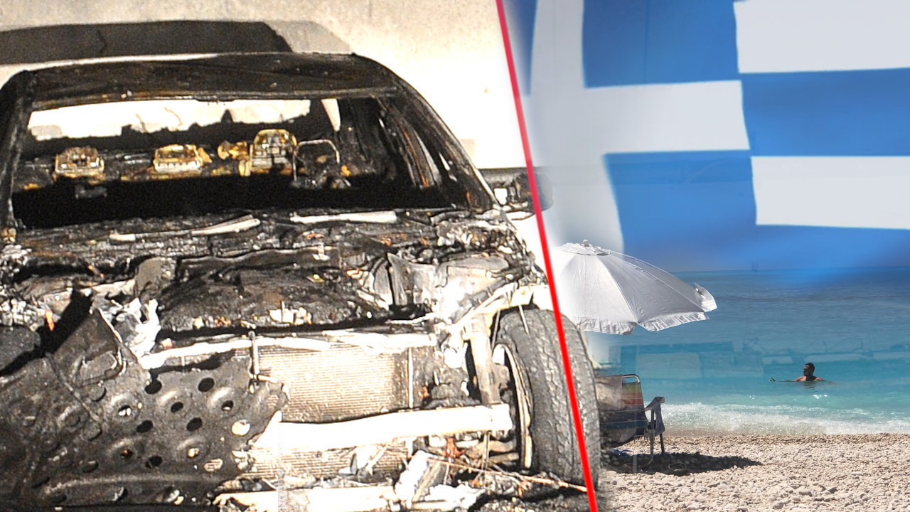 SUMNJAJU NA PODMETANJE: Auto srpskih turista potpuno izgoreo