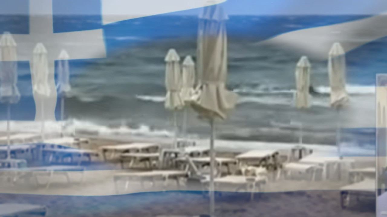 4 ПОВРЕЂЕНИХ: Торнадо опустошио плажу на Халкидикију (ВИДЕО)