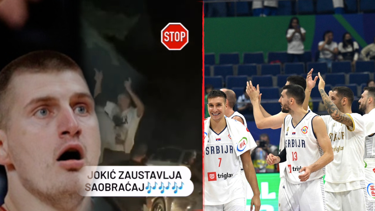 NASRED ULICE Jokić zaustavio saobraćaj! Slavi pobedu Srbije?