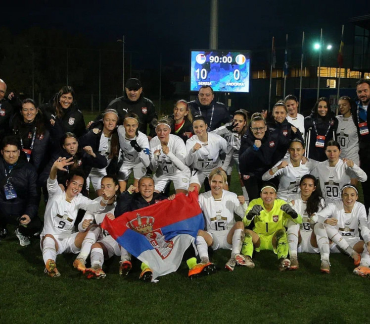 СРБИЈА СЛАВИЛА 10:0 Убедљива победа у квалификацијама за ЕП