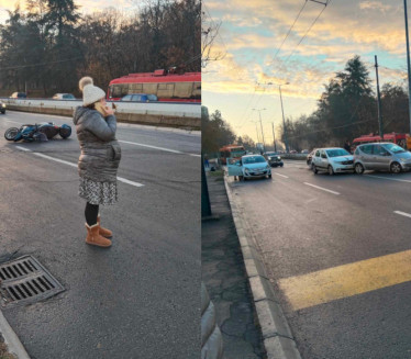OBOREN MOTORISTA: Saobraćajka kod Prokopa zbog leda na putu