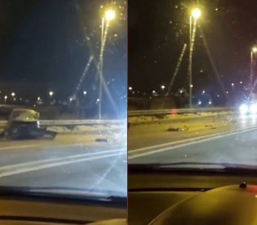 AUTOMOBIL SMRSKAN: Teška nesreća na Obrenovačkom putu VIDEO