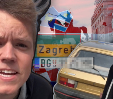 AMERU IZGREBAN AUTO U ZAGREBU Sve zbog SRPSKIH tablica VIDEO