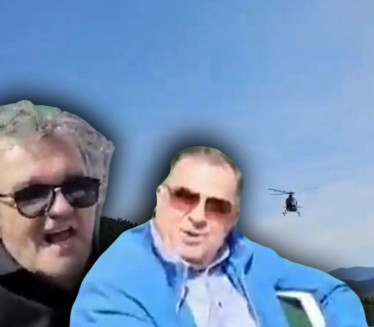 Kusta i Dodik zapevali četničku pesmu, iznad njih helikopter