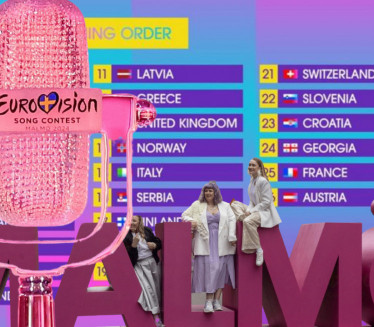 Finale Evrovizije 2024: Ovo je redosled nastupa